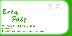 bela polz business card